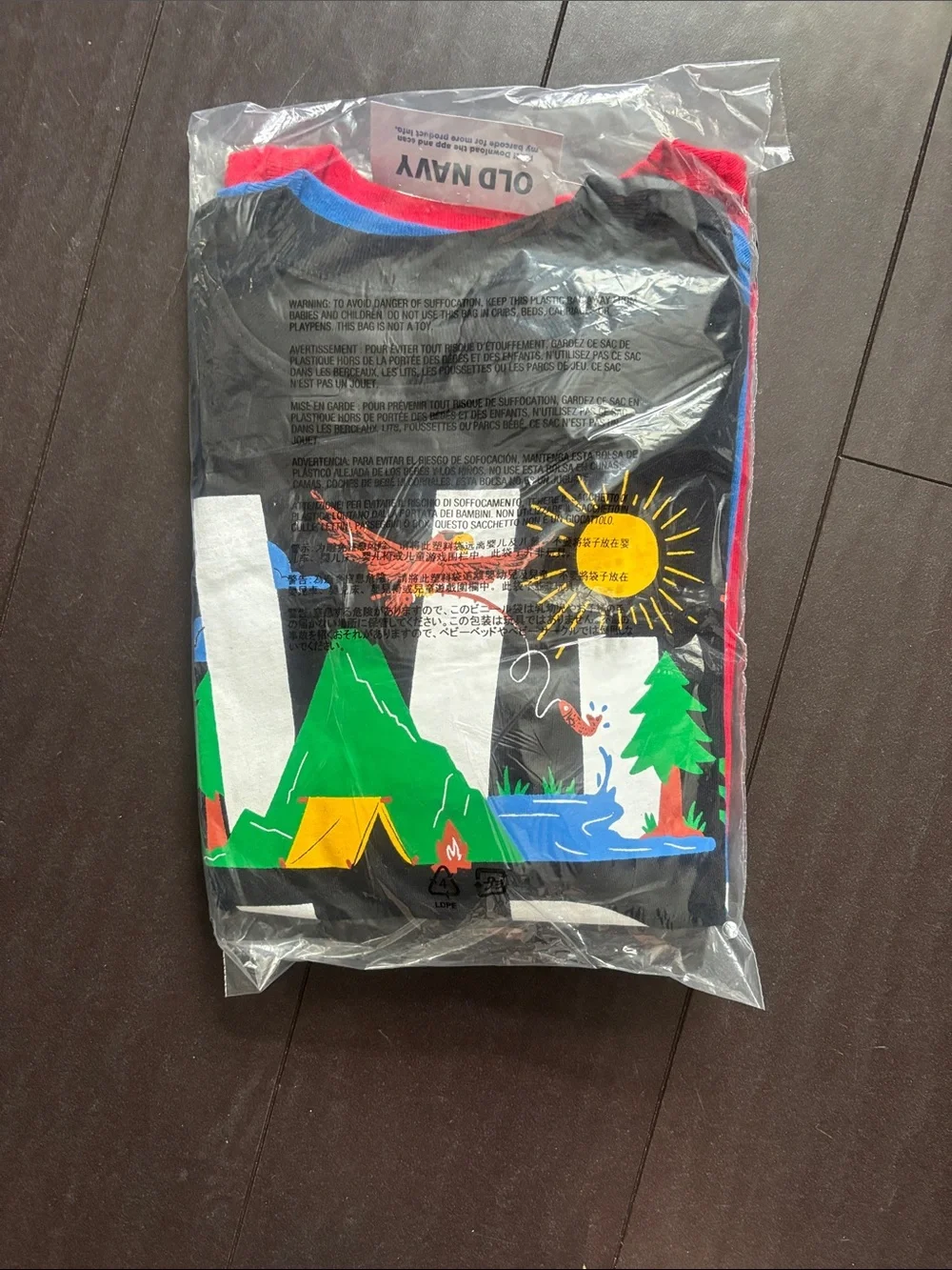 Old Navy Kids Long Sleeve Tees - Black, Red, Blue